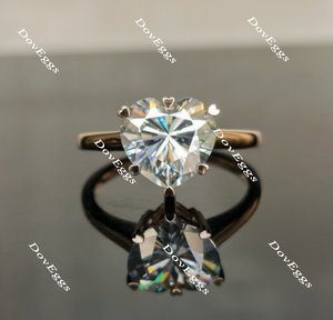 solitaire moissanite engagement ring