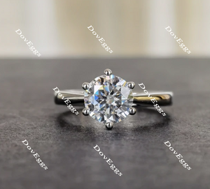 solitaire moissanite ring