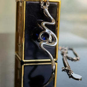 Doveggs round solitaire colored gem pendant necklace (pendant only)