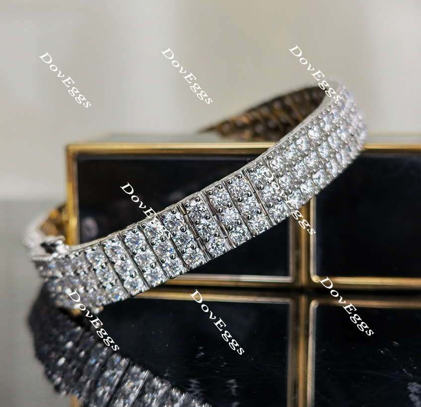 Doveggs 7 inch length moissanite/lab grown diamond bracelet