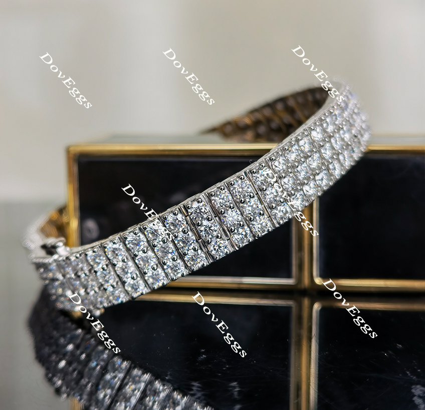 Doveggs 7 inch length moissanite bracelet