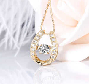 doveggs diamond pendant necklace 18k yellow gold center 0.2 carat diamond pendant necklace for women - DovEggs-Seattle