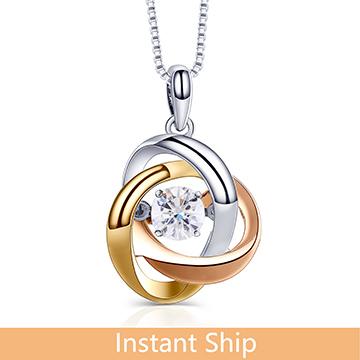 doveggs diamond platinum center 0.25 carat diamond pendant necklace DovEggs-Seattle 