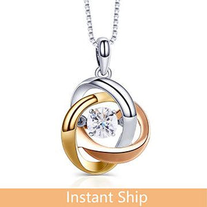doveggs diamond platinum center 0.25 carat diamond pendant necklace DovEggs-Seattle 