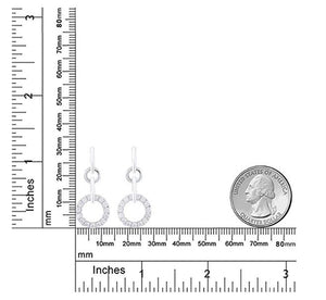 doveggs moissanite 0.5 carat round moissanite platinum plated silver hoop earrings DovEggs-Seattle 