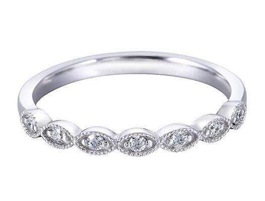 half eternity moissanite ring