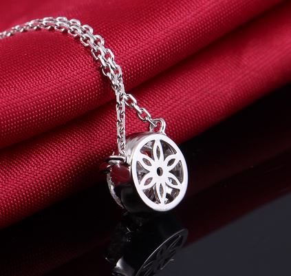 doveggs moissanite halo pendant necklace 14k white gold 1ct center 6.5mm moissanite pendant necklace with accents for women - DovEggs-Seattle