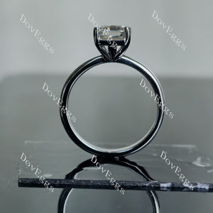 Doveggs radiant solitaire moissanite engagement ring