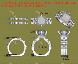 Doveggs euro shank round moissanite /Lab grown diamond wedding band(one piece of wedding band only)-1.7mm band width
