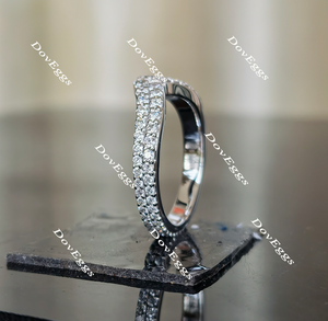 Doveggs Tara Leigh round full eternity moissanite/lab grown diamond wedding band-2.2mm band width