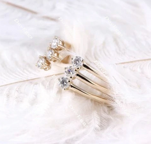 Doveggs Forever one 2.5mm moissanite /lab grown diamond wedding band