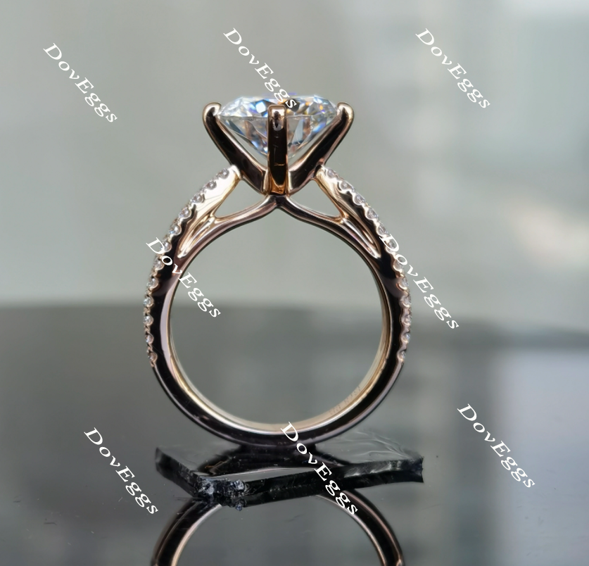 split shank moissanite engagement ring