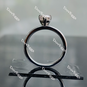 Doveggs pear solitaire moissanite bridal set (2 rings)