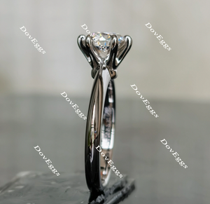 The classic 6 prongs solitaire style moissanite ring