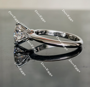 The classic 6 prongs solitaire style moissanite ring