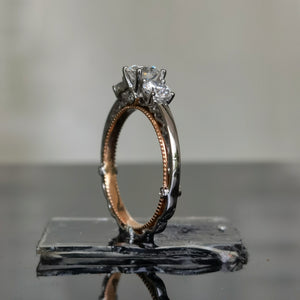 doveggs 1.1 carat round lab created diamond CVD engagement ring(size 7)