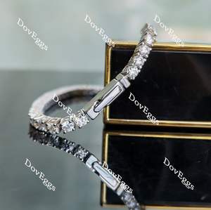 Doveggs round moissanite/lab grown diamond tennis bracelet