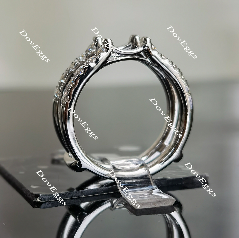 Karen's happy decision round moissanite/lab grown diamond  enhancer/wedding band