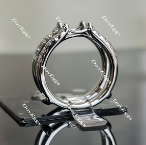 Karen's happy decision round moissanite/lab grown diamond  enhancer/wedding band