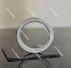 Emaleigh art deco moissanite bridal set(2 rings)