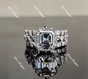 Doveggs euro shank round moissanite /Lab grown diamond wedding band(one piece of wedding band only)-1.7mm band width
