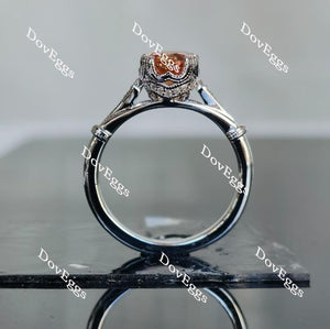 Doveggs round vintage colored gem engagement ring