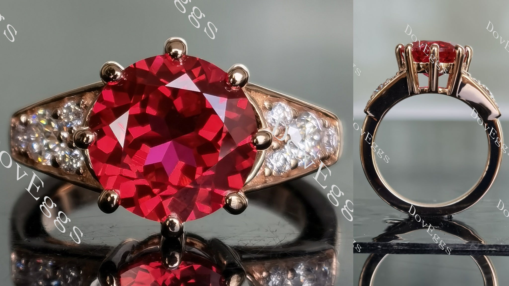 vintage ruby engagement ring