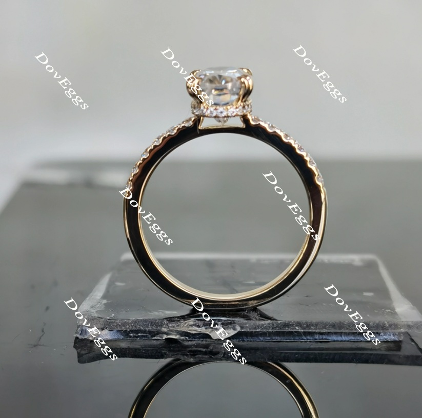 Miranda oval moissanite ring/lab grown diamond ring