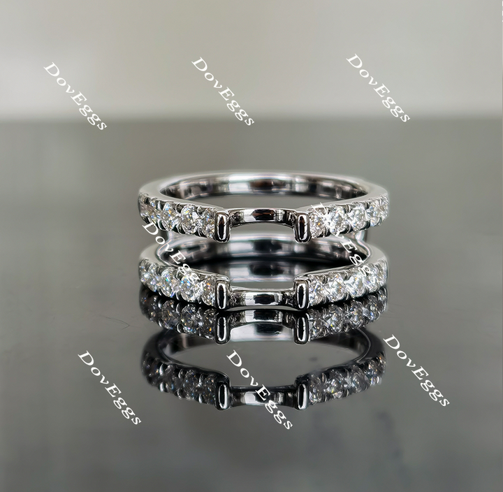 Karen's happy decision round moissanite/lab grown diamond  enhancer/wedding band