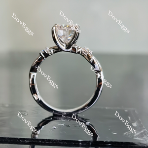 Doveggs art deco moissanite engagement ring