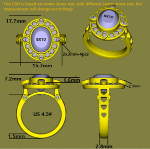 Torey oval halo moissanite engagement ring for women