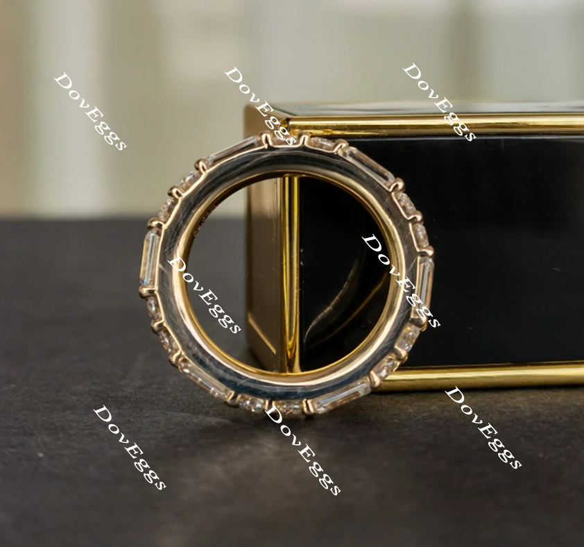 doveggs full eternity moissanite engagement ring/wedding band-3mm band width