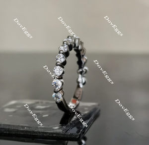 Doveggs round moissanite/lab grown diamond band(wedding band only)-2.5mm band width