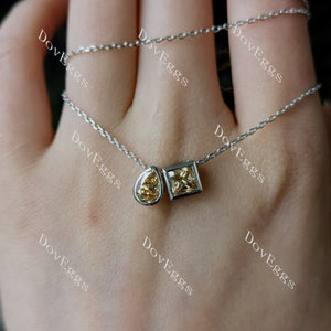 Doveggs bezel 10k gold pendant necklace (pendant only)