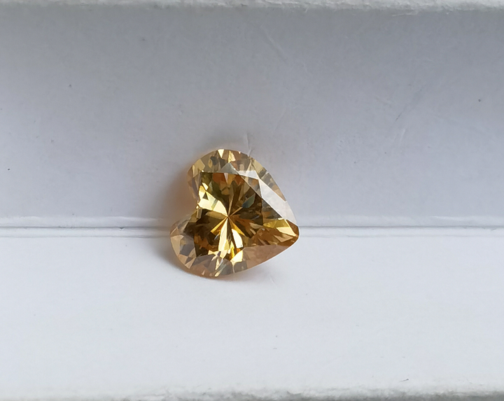 Doveggs heart deep champagne loose moissanite picture